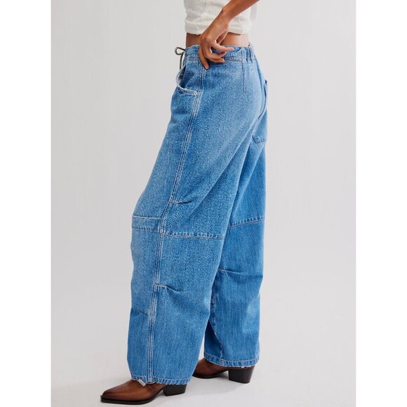 Free People Logan Cinched Cargo Jeans - Picture 7 of 13